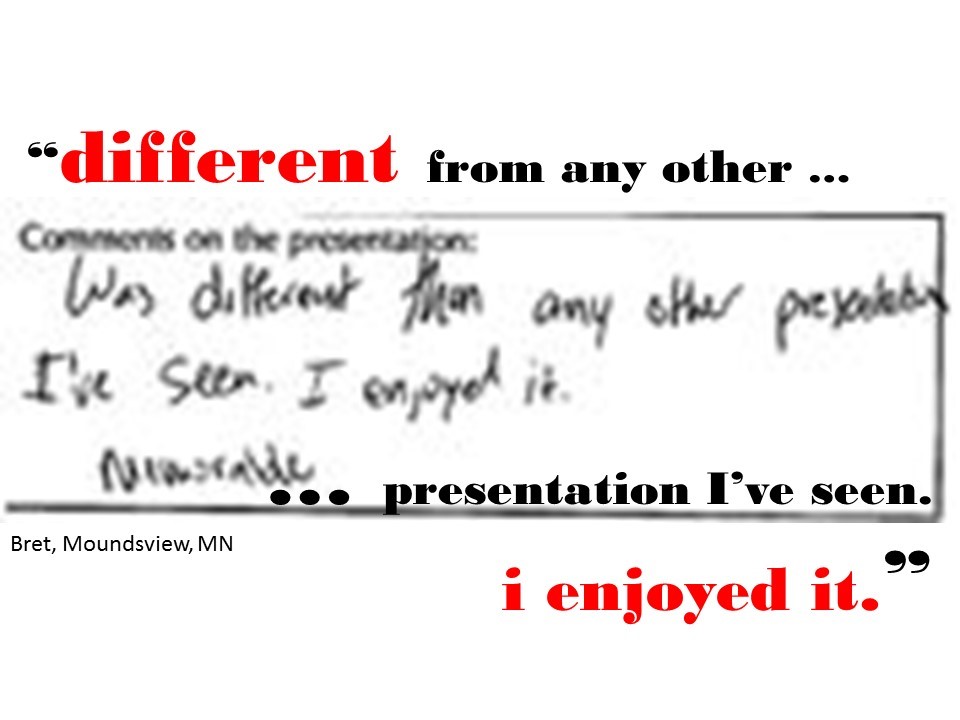presentation, student comment, evaluation