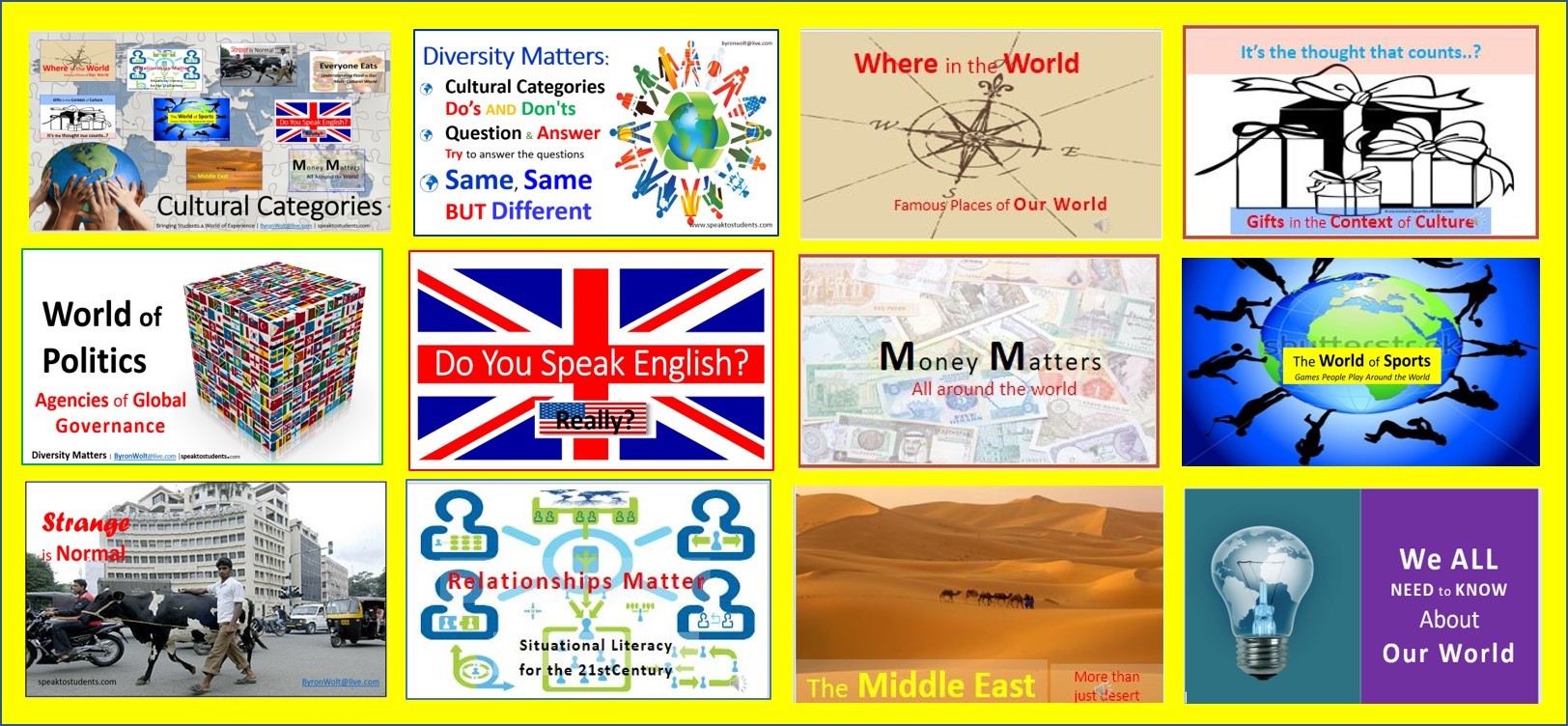 cultural category collage