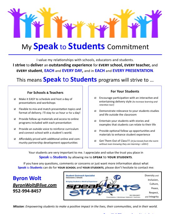 Speak to Students Commitment